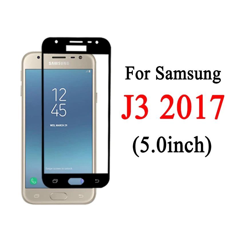 Защитное стекло для samsung galaxy j5 j7 j3, Защитная пленка для экрана samsun galax j 3 5 7 pro, защитная пленка из закаленного стекла - Цвет: For Samsung J3 2017