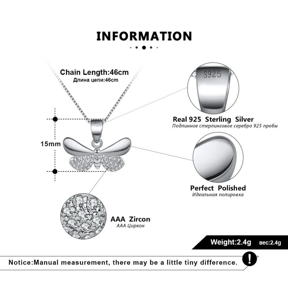 ORSA JEWELS, настоящее 925 пробы, серебряные женские ожерелья, серебро, золото, форма бабочки, AAA циркон, Модный кулон, ювелирные изделия SN89