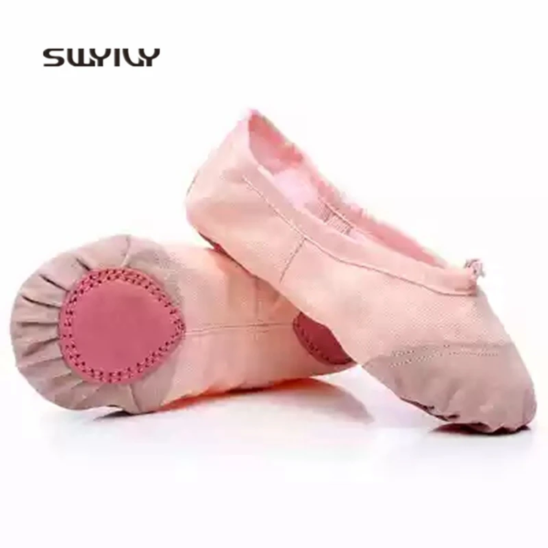 SWYIVY Women Dance Sneakers Canvas Light Weight 2018 New Women Ballet Dance Shoes Slip-on Soft Sole Gymnastics Shoes For Women