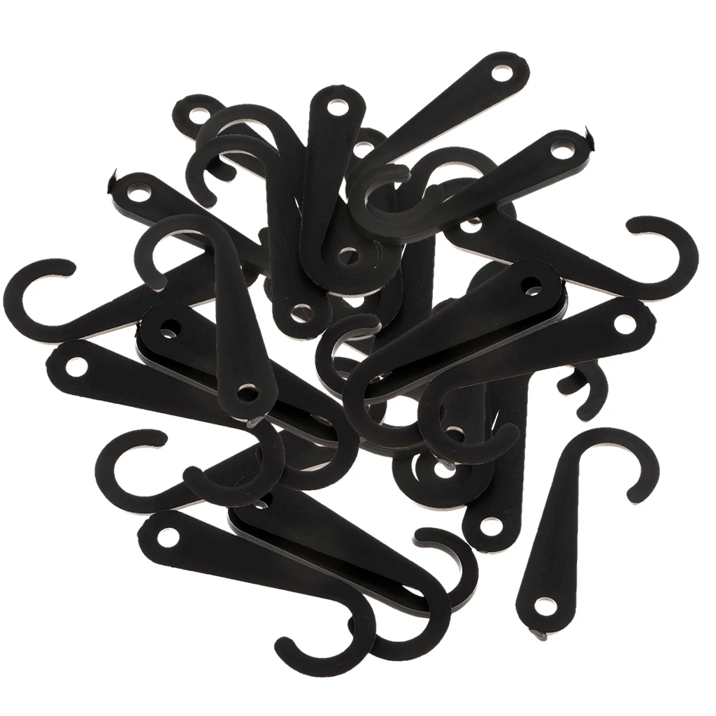 50pcs Plastic J Hooks Fasteners Socks T-Shirt Clothing Display Hanger