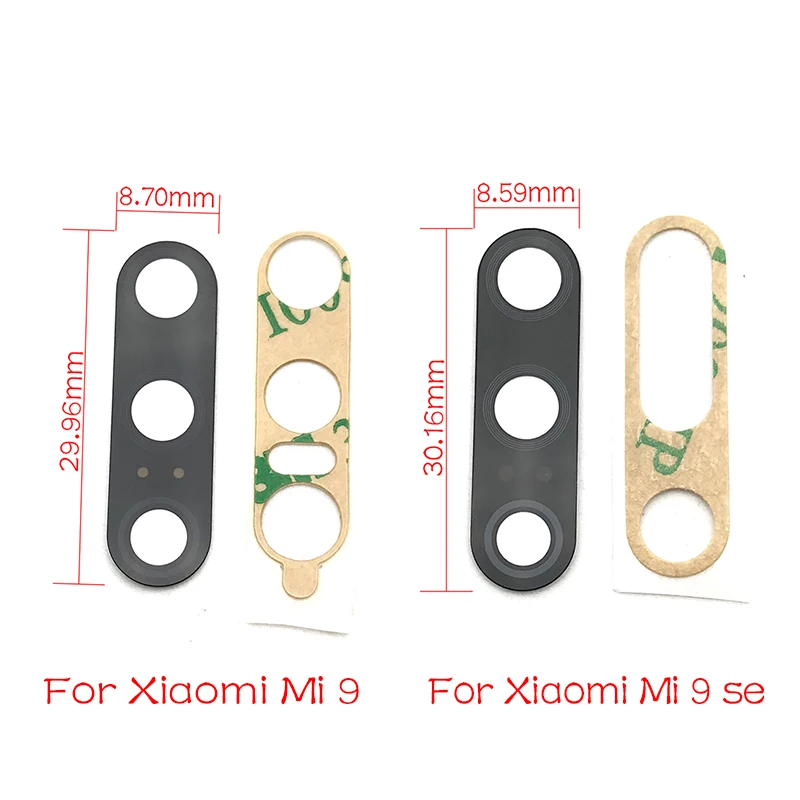 

10pcs/lot For Xiaomi Mi 9 Mi9 Se Back Rear Camera Glass Lens Cover With Adhesive