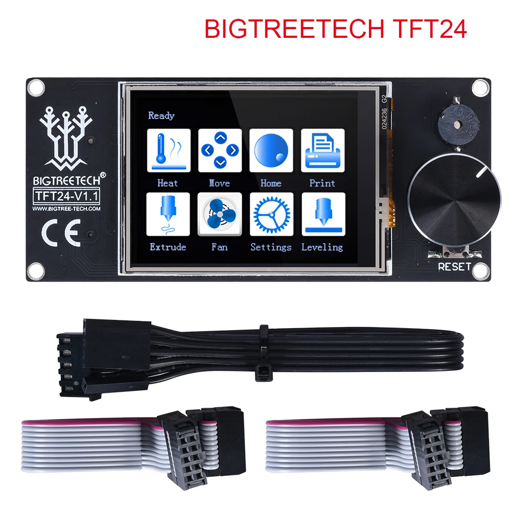 Цена BIQU BIGTREETECH TFT24 V1.1 цветной экран с сенсорным экраном и 12864 режим ЖК дисплея для MKS SKR V1.3 PRo Ender 3 3D доска