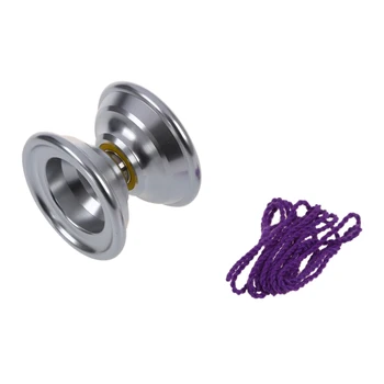 

FBIL-MAGIC YOYO Silver Aluminum Professional YoYo w/ String