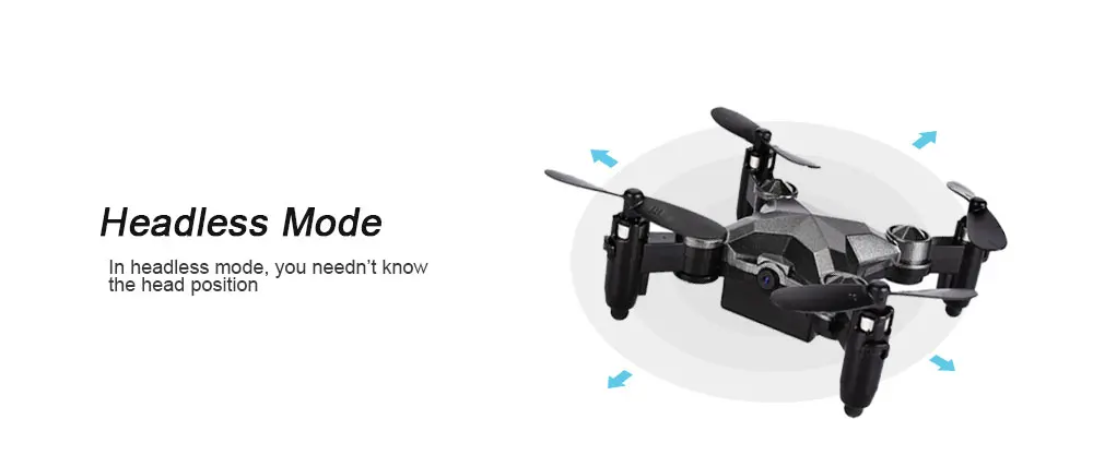 Watch Control RC Drone Mini Foldable Quadcopter Altitude Hold G-sensor Control Headless Mode One Key Return High / Medium / Low Speed