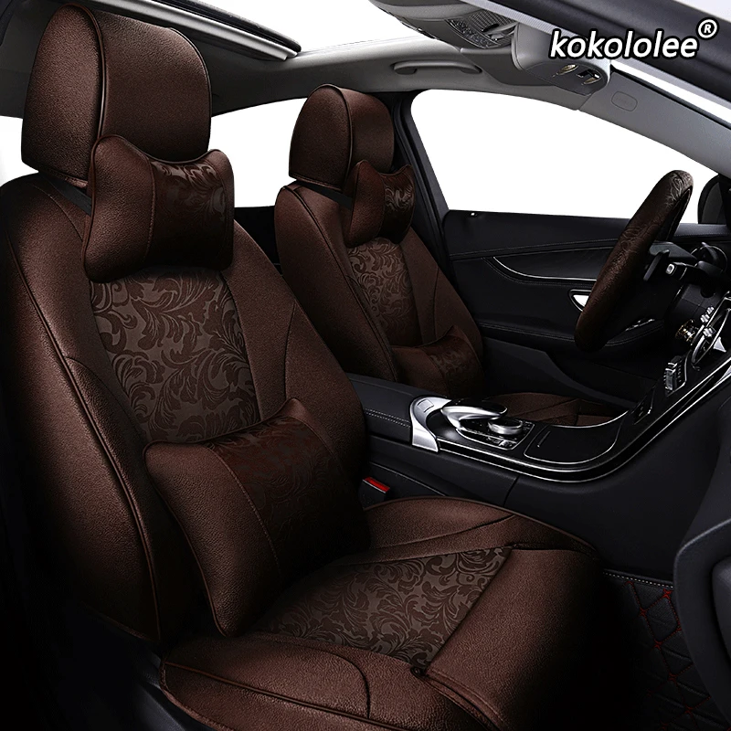 Чехол для автомобильного сиденья kokolelee на заказ Cadillac SRX ESCALADE ATS SLS CTS XTS CT6 XT5 XT4 Чехлы