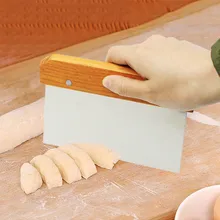 Утолщенная деревянная ручка разделочная доска крем-скраб скребок из нержавеющей стали