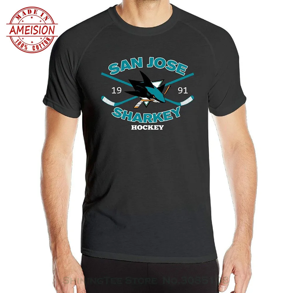 

New Summer game men clothes 2019 New Man Design Annabelle San Joses Shark men t shirt marvel cotton t-shirt