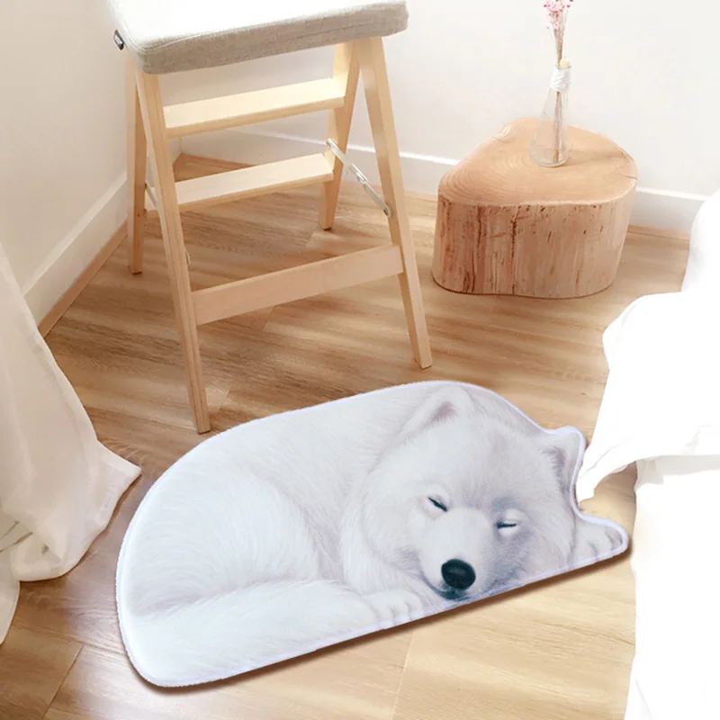 LYN&GY коврик для входной двери для спящей собаки, коврик для двери с 3D принтом, коврик для гостиной, спальни, Противоскользящие коврики для кухни, 2 размера