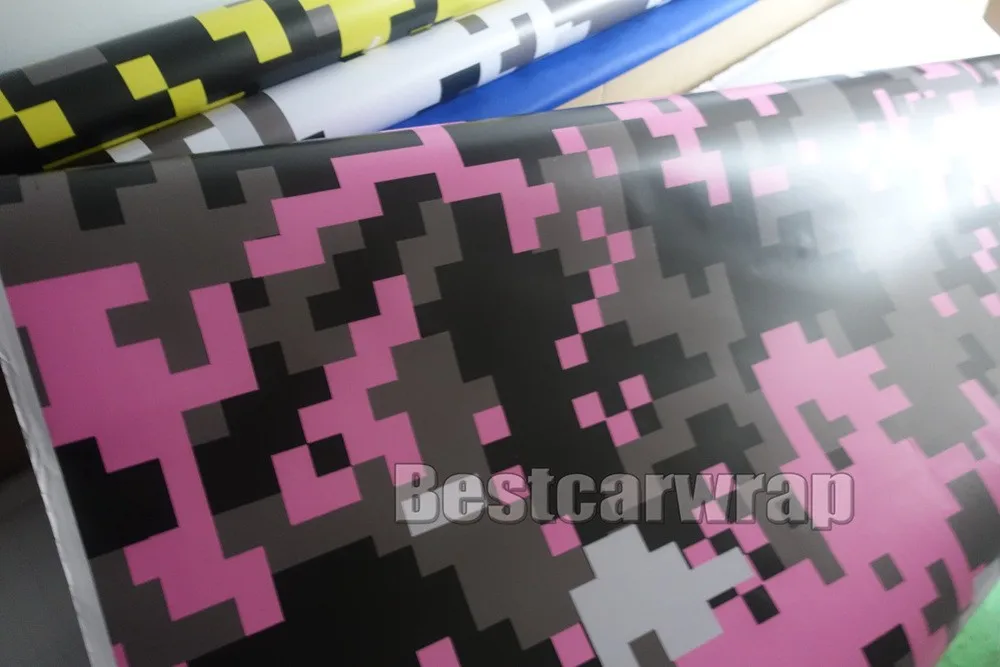 white black camouflage vinyl wrap camo pixel digital mosaics Car auto wrapping film Foile 3M printed matte gloss tuning styling (1 (5)