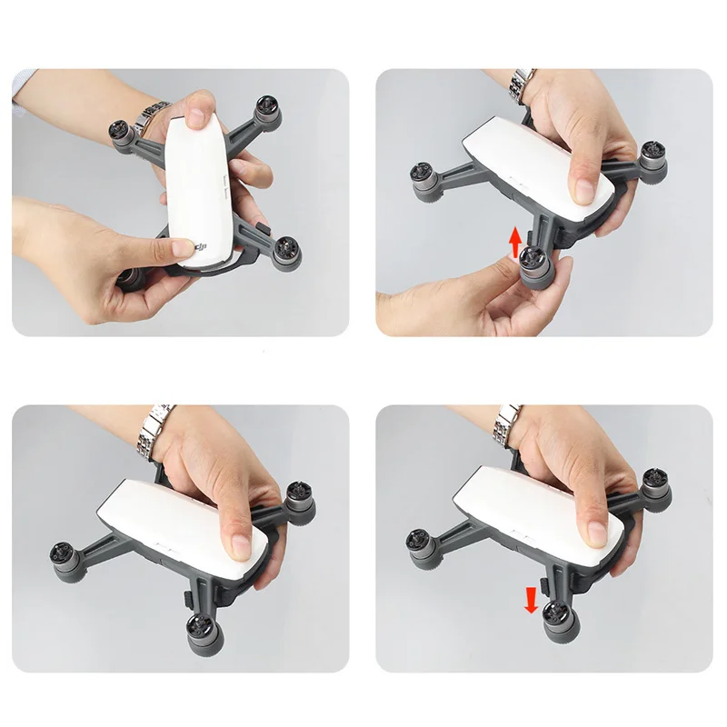 Drone body Battery Anti separation Buckle Prop Protector Flight protective Guard Fixed board Clip for DJI spark accessories  1 (6)