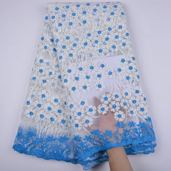 

Flower Tulle African Lace Fabric High Quality Lace African Tulle Lace Fabric With Stones Embroidery French Lace A1313
