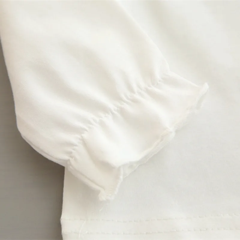 Новинка 2017 года Осенние рубашки с длинными рукавами и круглым вырезом для