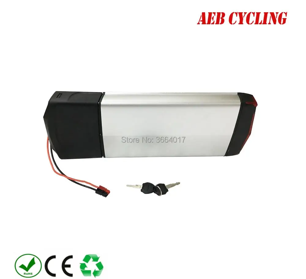 Flash Deal EU US free tax 250W 350W 500W 750W 1000W e-cargo bike battery pack 36V 48V 52V RB3 rear rack battery Li-ion battery pack 4