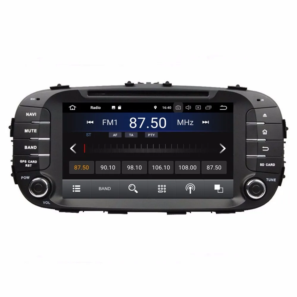 1024*600 Android 8 1 четырехъядерный автомобильный Радио dvd gps мультимедийный плеер для Kia