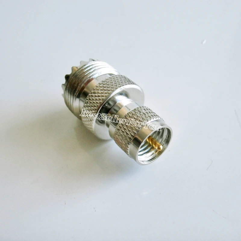 10 шт. адаптер SO239 UHF гнездо so 239 для Mini штекер MINIUHF разъем прямой F/M.|Соединители| |