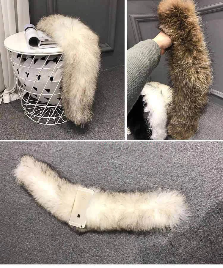 Large raccoon dog fur collar white duck down jackets women adjustable waist winter down coats outerwear autumn 777