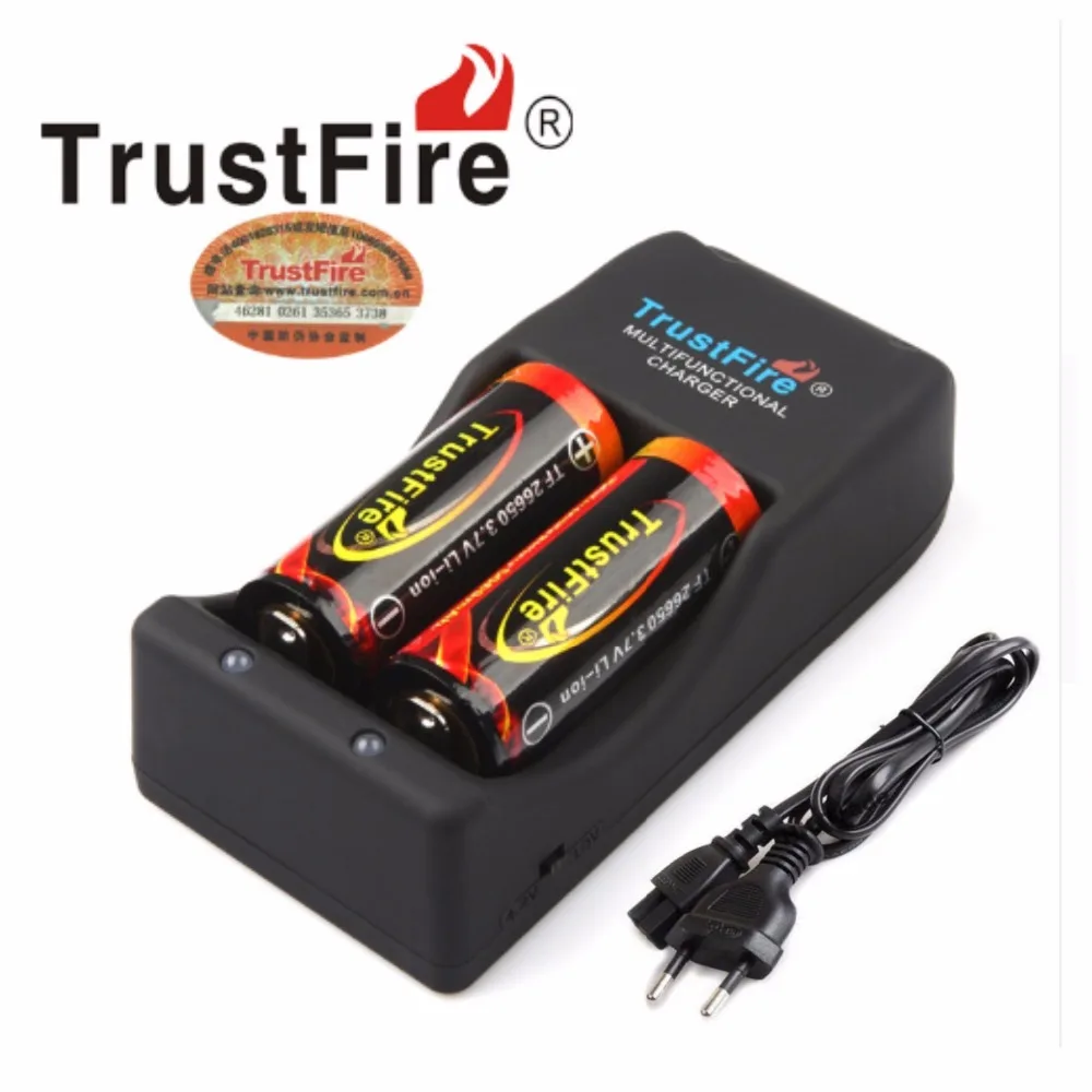 TrustFire Multifunctional TR 006 26650 EU Charger With 2pcs 26650