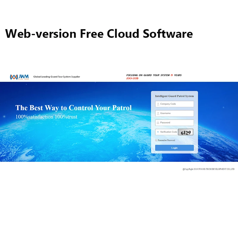 JWM продукт IP67 Камера RFID гвардии патрулирования во время экскурсий Системы с Облачное программное обеспечение