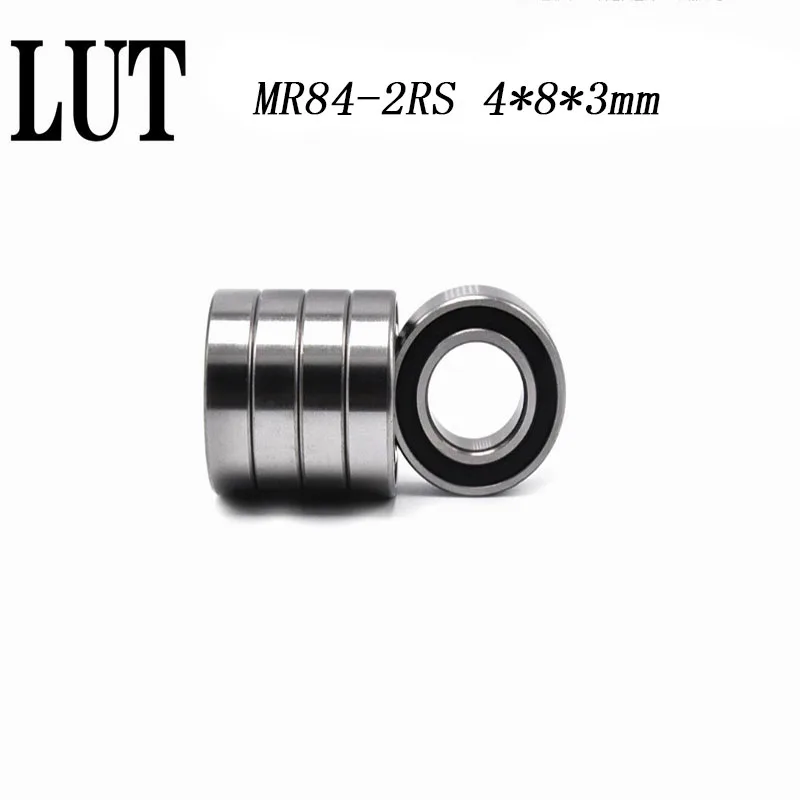 High quality 10PCS ABEC-5 MR84-2RS MR84 2RS RS MR84RS 4x8x3 mm rubber sealed miniature deep groove ball bearing | Обустройство дома