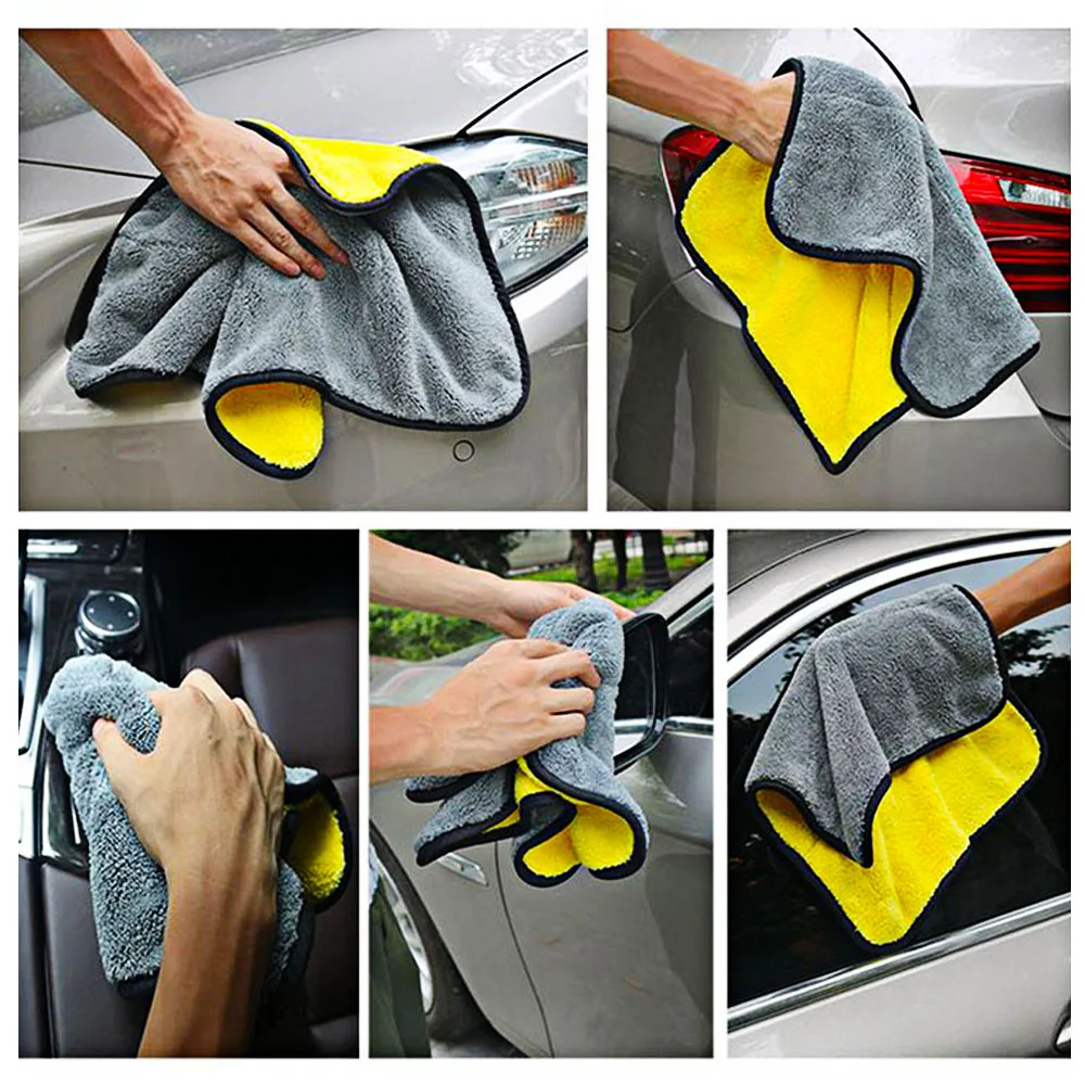 Super Absorbent Car Wash Microfiber Towel Car Cleaning Drying Cloth Large Hemming Car Care Cloth Detailing Towel (5)
