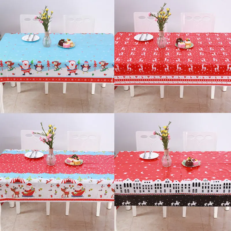 

Fashion Christmas Tablecloth Table Cloth Christmas Holiday Party Dinner Table Cover Home Decor lot