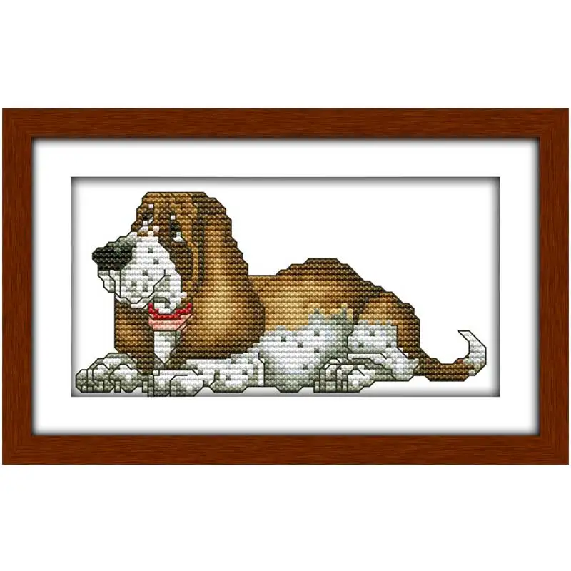 Best Deal for Semanka Stamped Cross Stitch Kits,Bassett Hound,Funny Cross