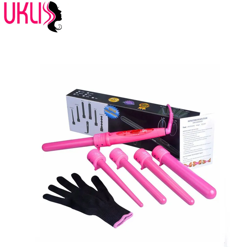 

3P/ 5P Hair Curler Set Hair Styling Tools Kits Hair Care Curling Iron Wand Interchangeable Tourmaline Ceramic