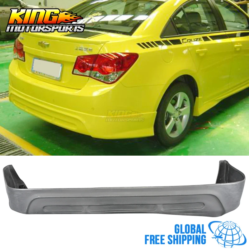 

Fit 11-12 Chevrolet Cruze Type-1 Poly Urethane Rear Bumper Lip Spoiler Bodykit Global Free Shipping Worldwide