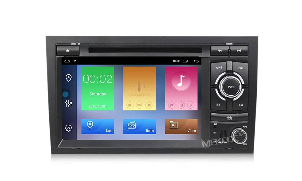 Clearance 8 cores 2GB+32GB!android9.1 Car radio GPS Navigation for Audi A4 S4 RS4 2002 2003 2004 2005 2006 2007 2008 radio IC7708 WiFi BT 19