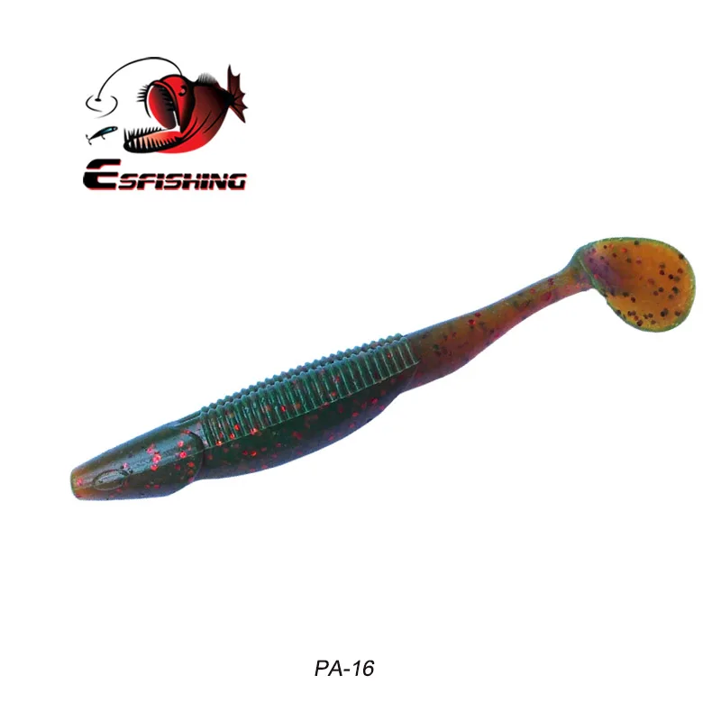 PA16 ESFISHING мягкий бас приманки для рыбалки на карпа, узкие ковш 95 мм 6 шт. приманка наживка isca искусственная приманка для форели воблер(Wobbler - Цвет: PA16