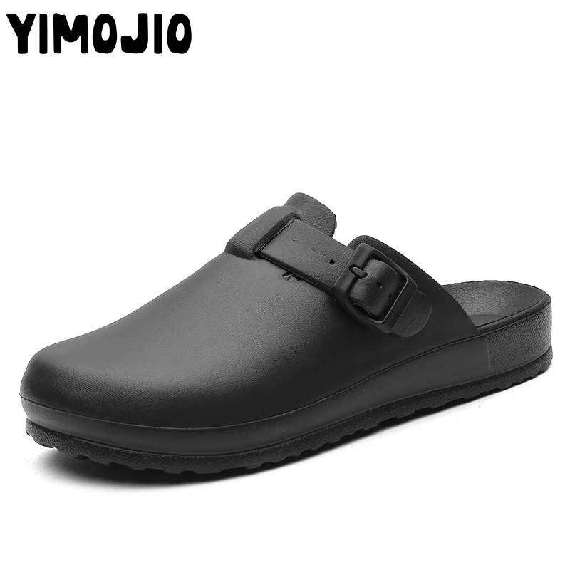 

EVA Air Light Slides Solid Slippers Men Women Outside Shoes Buckle Lazy Slippers Couples Slippers Outdoor Plus Size Water Proof