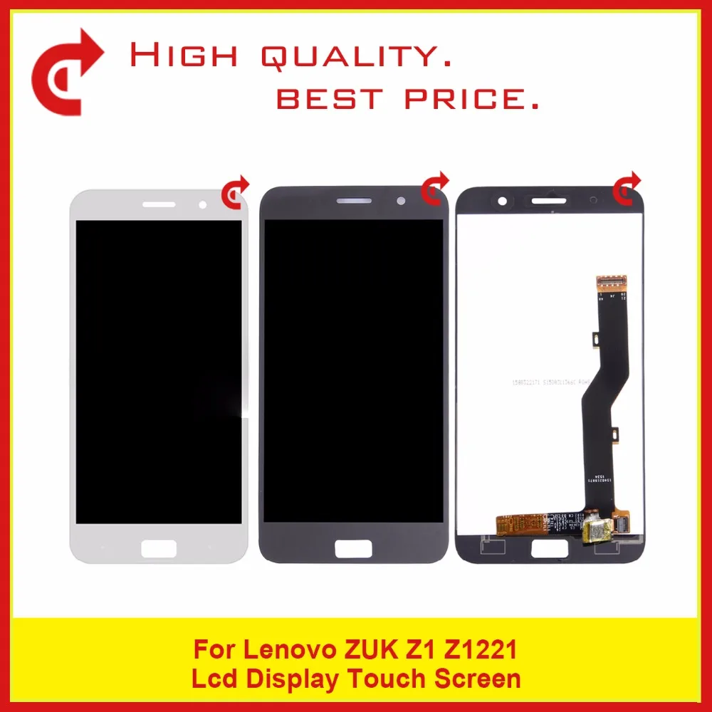 

High Quality Replacement 5.5" For Lenovo ZUK Z1 Z1221 LCD Display With TouchScreen Digitizer Sensor Panel Assembly Free Shipping
