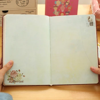 

BLEL Hot Retro Floral Flower Schedule Book Diary Weekly Planner Notebook School Office Supplies Style Random