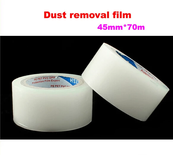 Dust removal film 45mm*70m for mobile phone tablet LCD screen dust