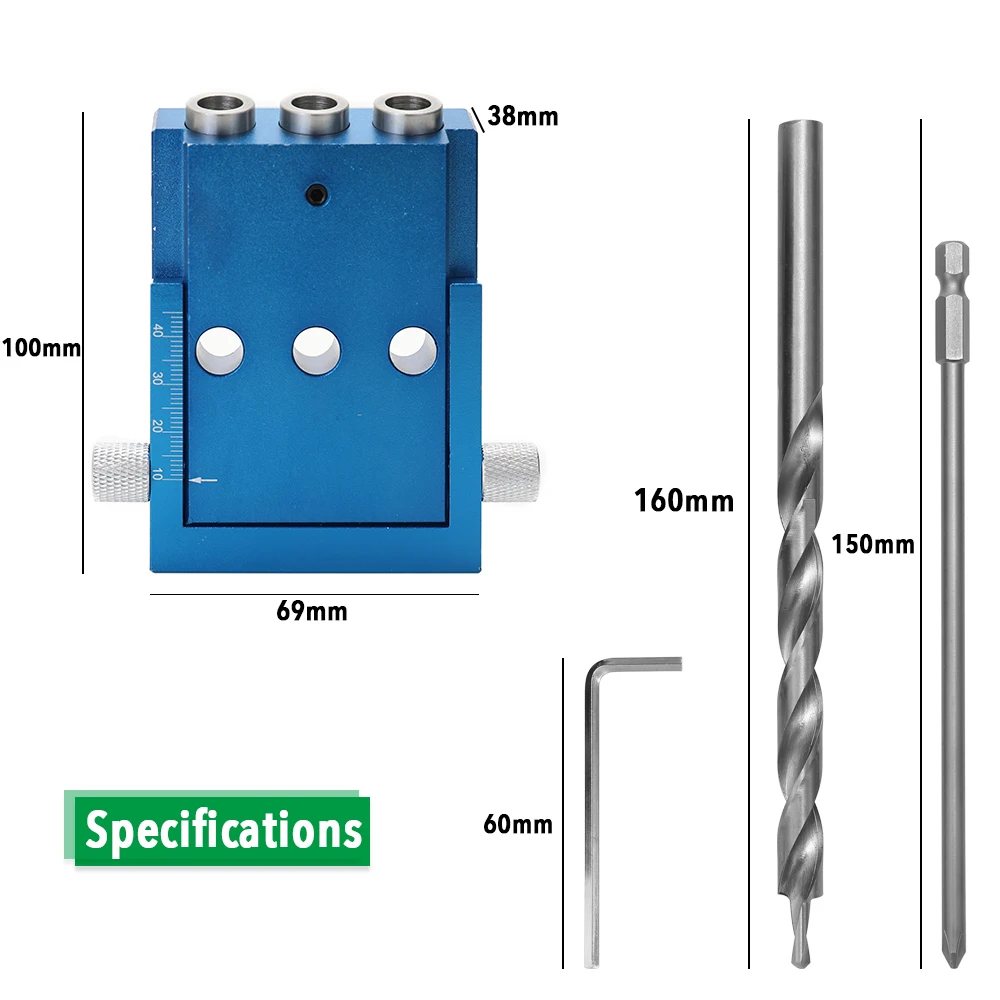 Деревообрабатывающий косой локатор дыр Карманный Клинок Набор открывалка для отверстий локатор деревообрабатывающий сверлильный гид
