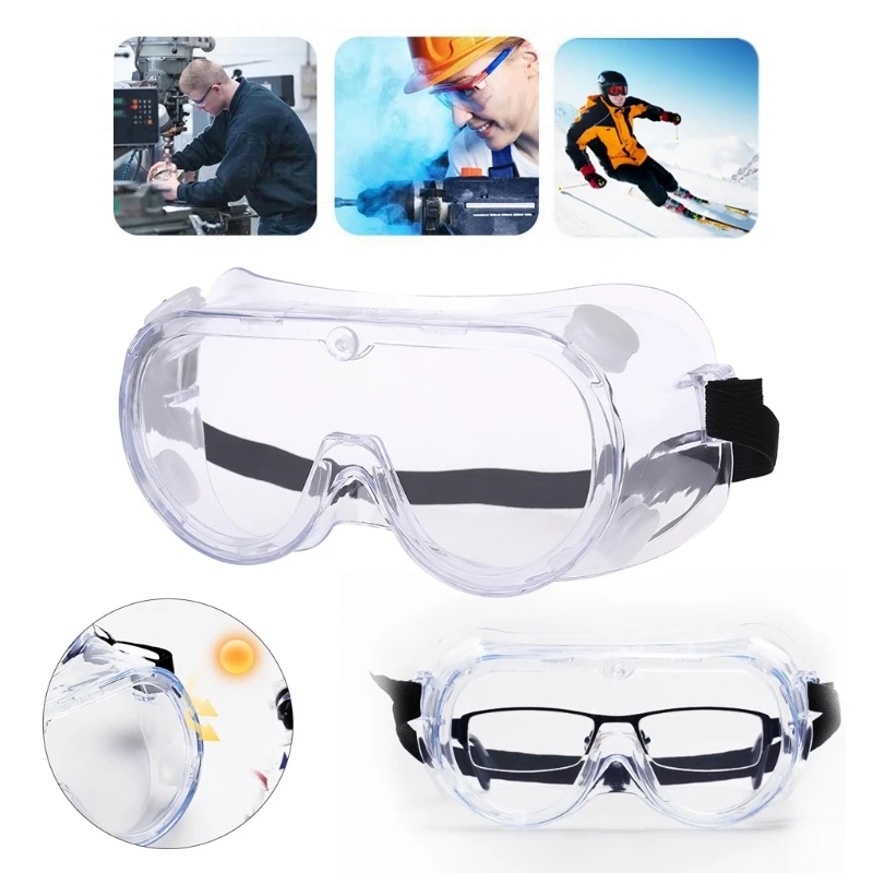 

Anti Impact Anti Chemical Splash Safety Goggles Economy Clear Lens Labs Glasses for laboratory work