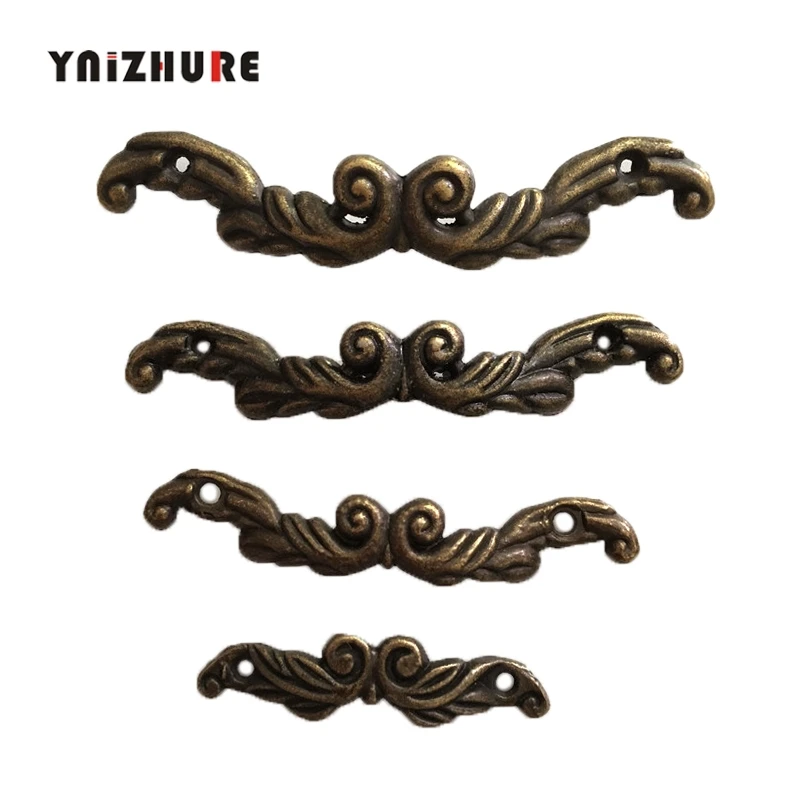 

Zinc Alloy Eyebrows Drawer Handle Vintage Wooden Box Cabinet Storage Box Handle Accessories Gift Bronze Tone Color 2Pcs 45~85mm