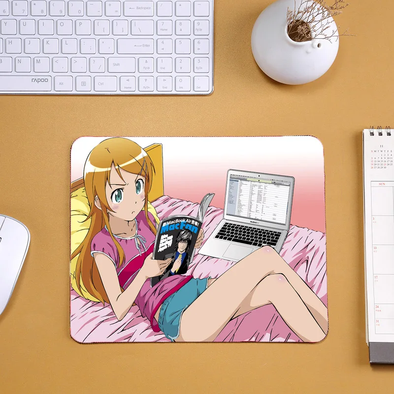 Коврик для мыши Mairuige The Hot Anime Oreimo с узором милый черный коврик девочек Neko Gokou Ruri и