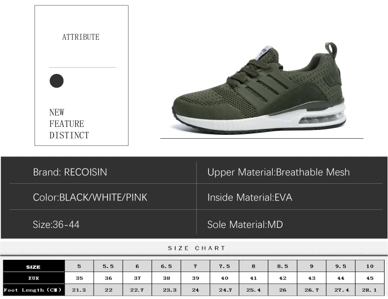Sneakers Men Running Shoes Mesh Breathable Army Green Man Lace-up Jogging Shoes Couple Walking Sneakers Women (3)