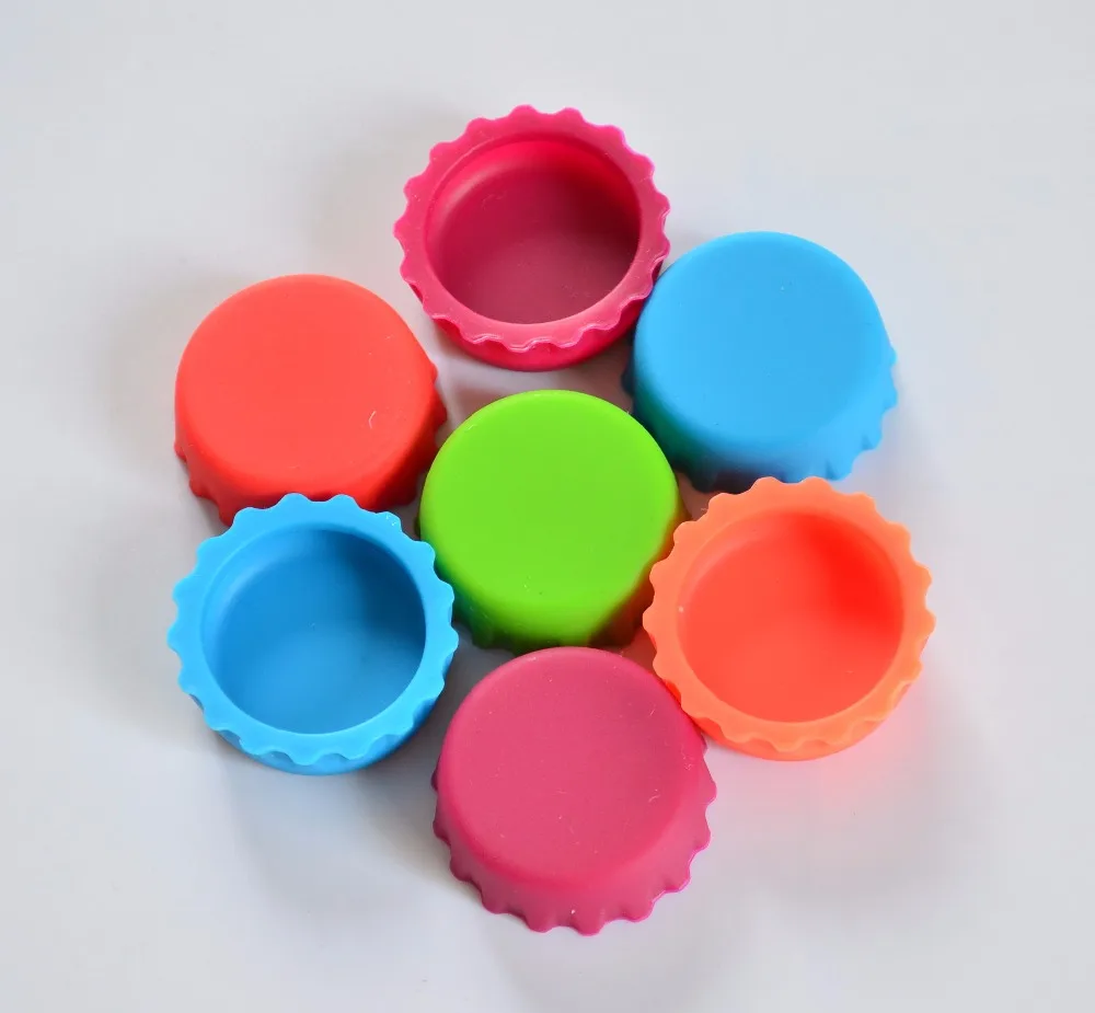 2pcs/lot silicone beer bottle lids for party use, Recyclable sealed cap
