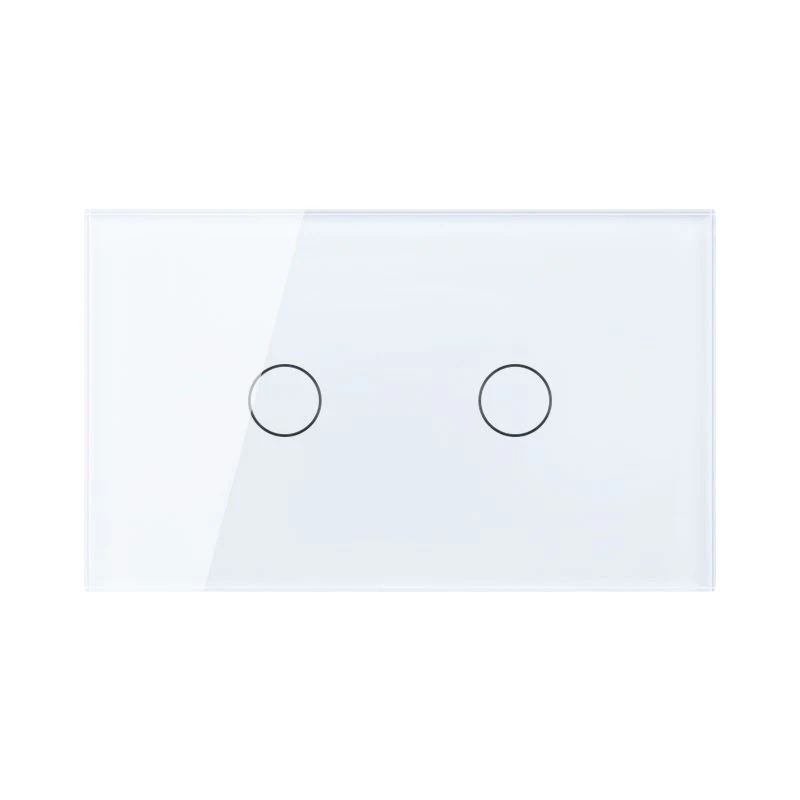 

Free Shipping, US AU Standard Touch Switch, 2 Gang 1 Way Control, Crystal Glass Panel,Wall Light Switch,KT002US