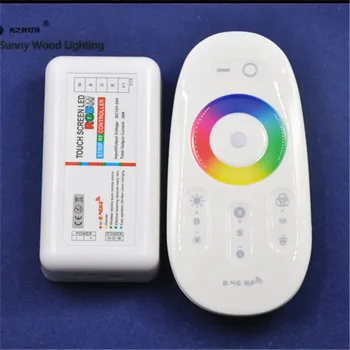 

Free shipping led RGB strip ,RGBW strip controller with 2.4g touch reaction remoter ,RF controller for 12-24vdc strip