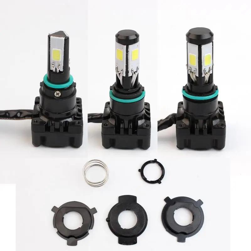 

H4 H6 Hi Low COB Motorcycle LED Headlight Motorbike Headlamp LED Hi Low Beam Waterproof Motor P43T BA20D Fog Lamp Conversion Kit