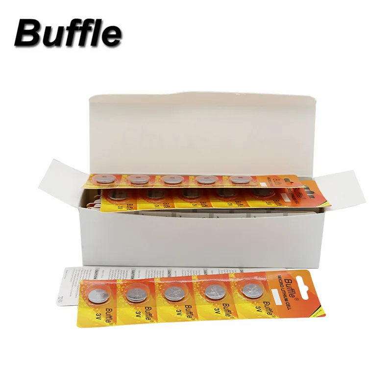 Buffle 50 шт./10 карт CR1620 1620 ECR1620 ячейки Батарея монет Батарея для часов