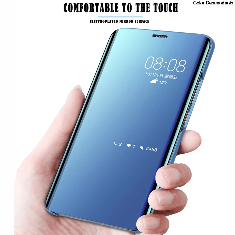 Флип Чехол Для huawei Коврики 20 10 9 8 Pro P30 P 30 20 10 9 8 Pro рlus Lite Nova 4 3 3e 3i Smart Стенд Clear View Зеркало Обложка