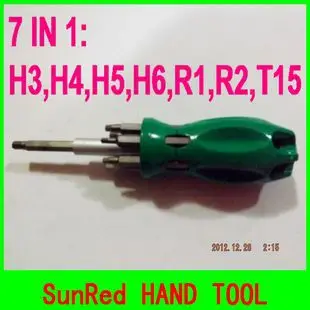 

Hand tool high quality Chrome vanadium steel 7PCS hex screwdriver set NO.20640-D