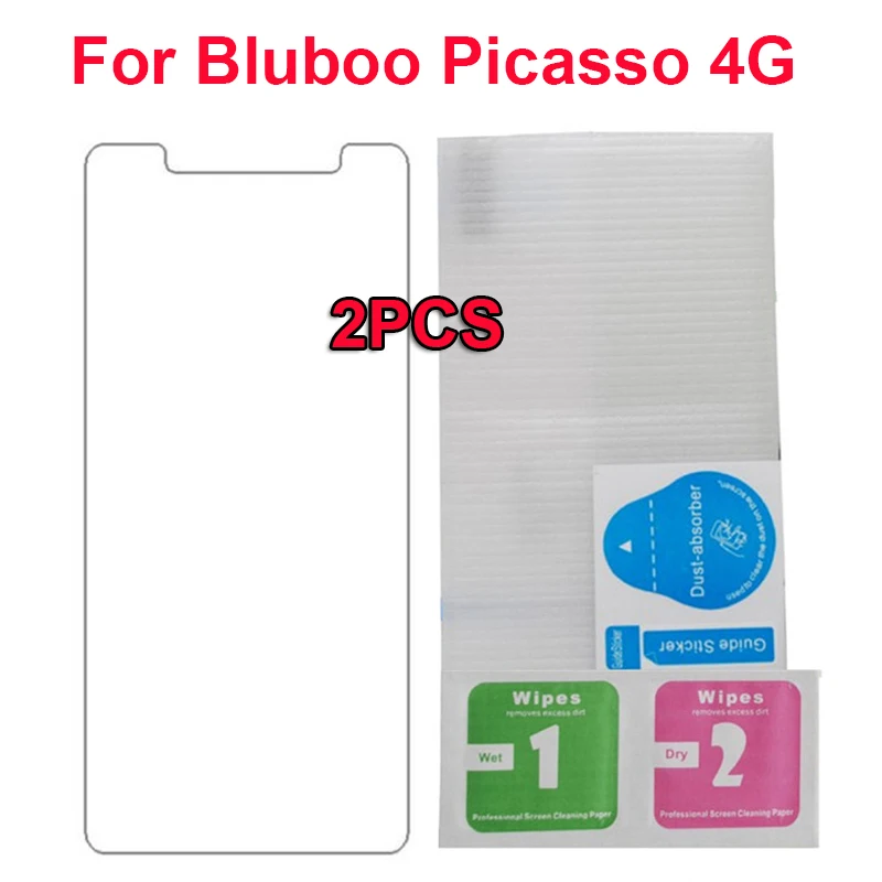 2 шт., закаленное стекло Bluboo Picasso,, Премиум Защитная пленка для экрана Bluboo Picasso 4G, чехол, ЖК-пленка для переднего стекла