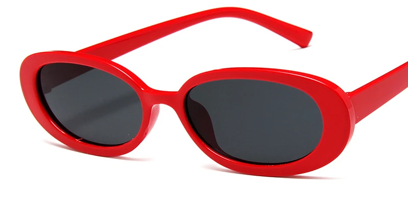 Ретро овальные солнцезащитные очки, маленькая оправа, солнцезащитные очки для женщин, фирменный дизайн, Классическая Роскошная оправа, мужские солнцезащитные очки для женщин, UV400 - Цвет линз: NO.3