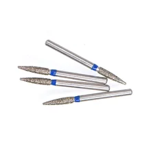 50 шт. 1,6 мм стоматологический скоростной боры наконечник для высокоскоростной бормашины турбины Алмазные Боры Стоматологические Алмазные полировальные подготовка зубов FO21