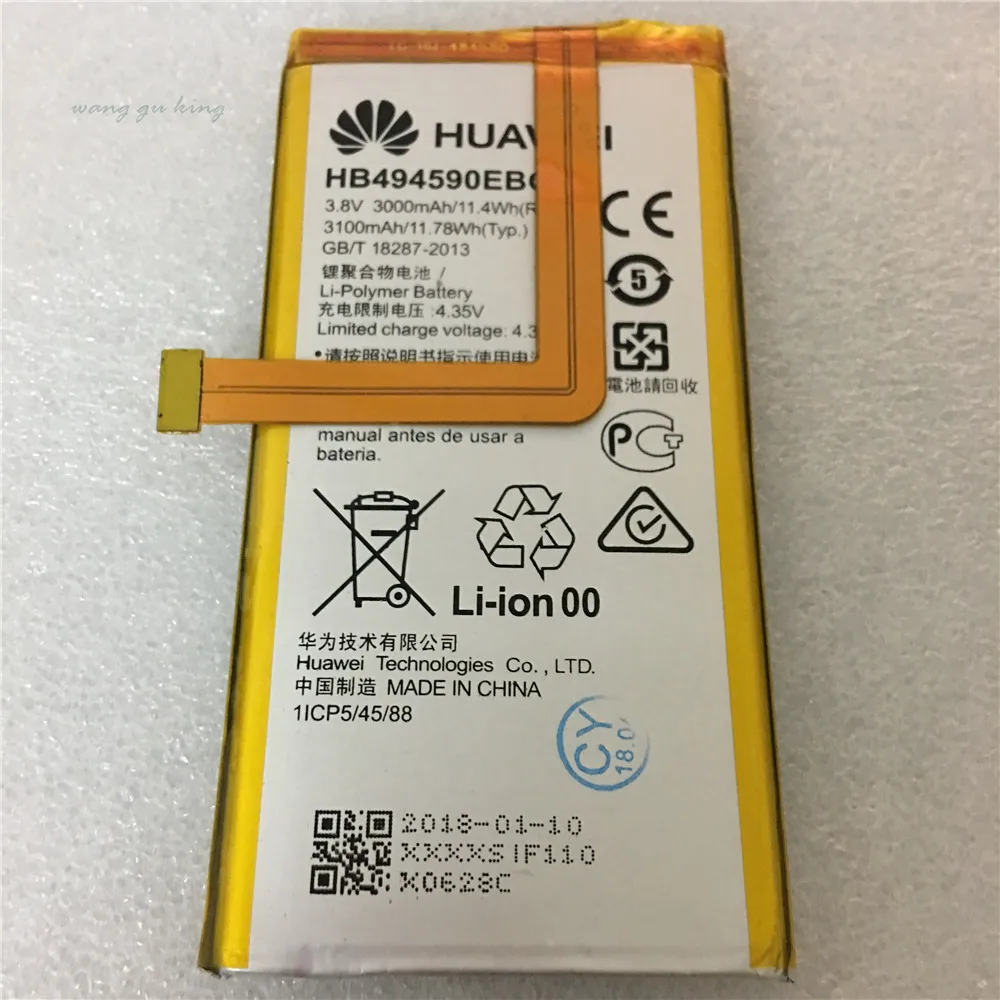 2018 Оригинал для Huawei HB494590EBC аккумуляторная батарея телефона Honor 7 Glory PLK TL01H ATH AL00 3000